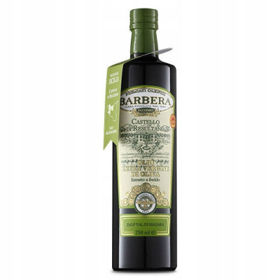 Oliwa z Oliwek Włoska Barbera Castell di Resultano D.O.P 750ml 100% SICILIA