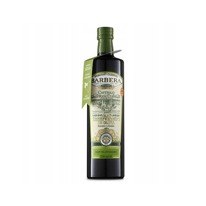 Oliwa z Oliwek Włoska Barbera Castell di Resultano D.O.P 750ml 100% SICILIA