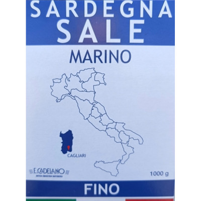 E.CADELANO SARDEGNA Sale Marino Fino 1kg SÓL Z SARDYNII