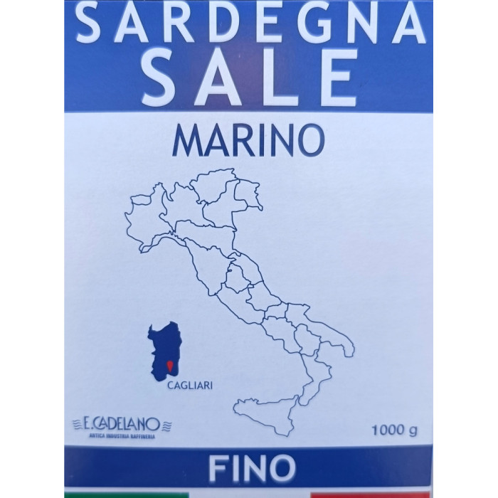 E.CADELANO SARDEGNA Sale Marino Fino 1kg SÓL Z SARDYNII