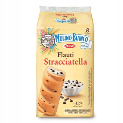 Ciastka Biszkopty miękkie Mulino Bianco Flauti Stracciatella 8x35g 25.08.26