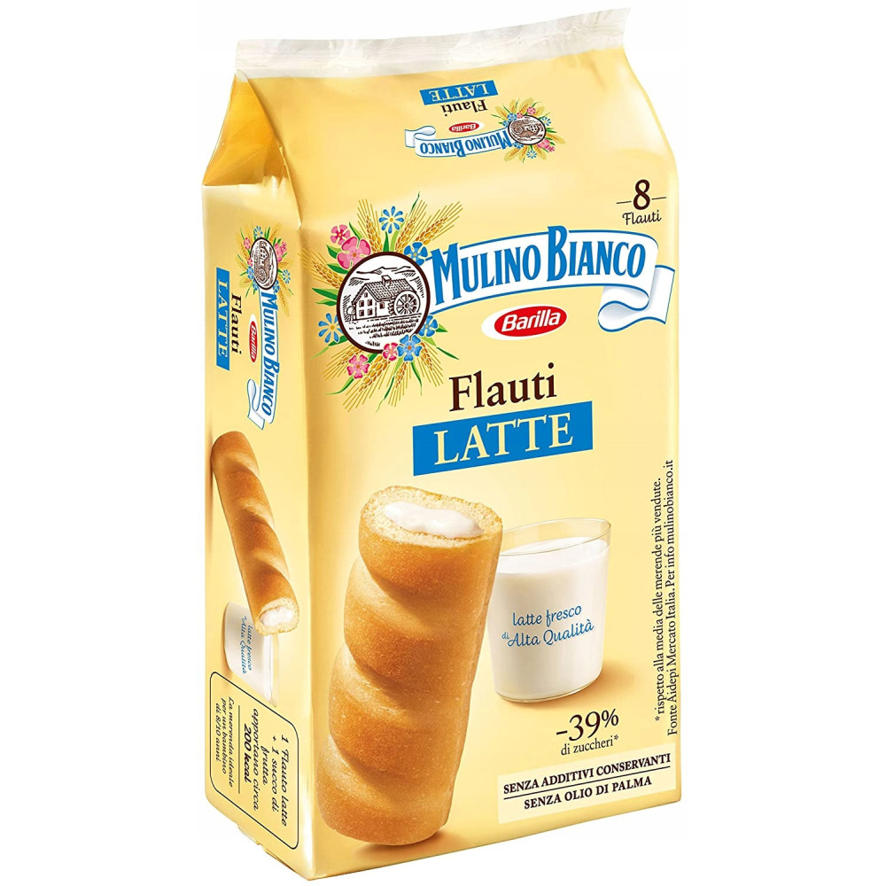 Ciastka Biszkopty miekkie Mulino Bianco Flauti Latte 8x35g 24.08.2026