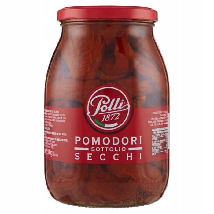 Włoskie Pomidory Suszone z kaparami POMODORI SECCHI 970g