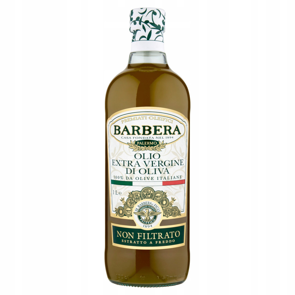 Oliwa z Oliwek Włoska Barbera Extra Vergine Non Filtrato 1L 100% SICILIA