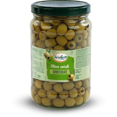 Włoskie zielone oliwki OLIVE VERDI BEZ PESTEK 1675g