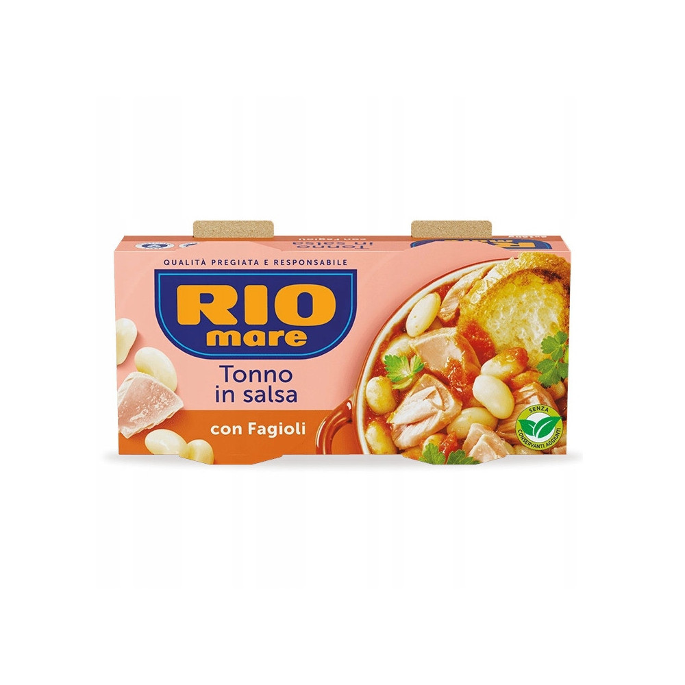 Rio Mare Tonno in salsa con Fagioli 2x160g