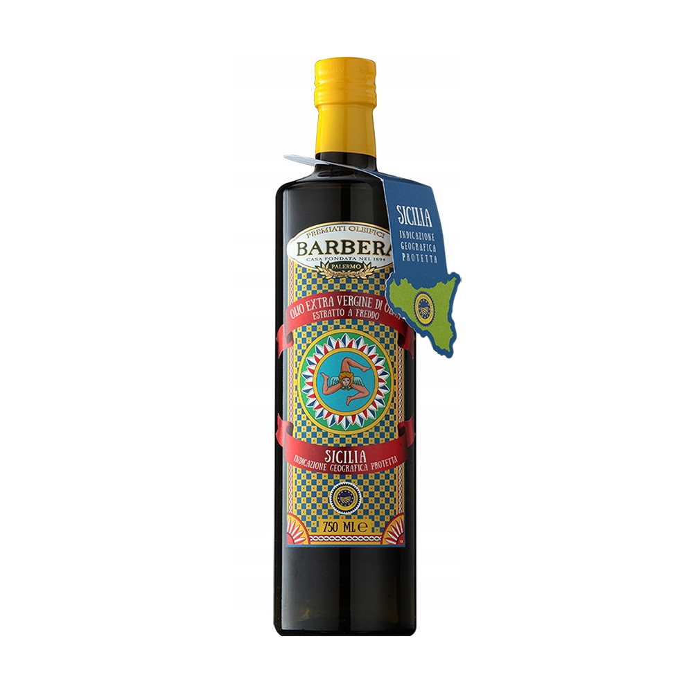 Oliwa z Oliwek Włoska Barbera SICILIA D.O.P 750ml 100% SICILIA