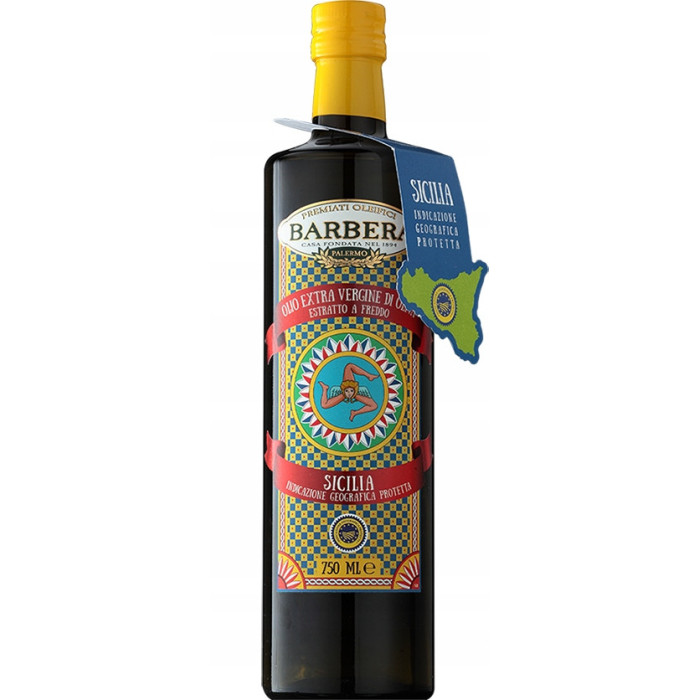 Oliwa z Oliwek Włoska Barbera SICILIA D.O.P 750ml 100% SICILIA