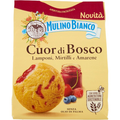 Ciastka Mulino Bianco Cuor di Bosco Malina