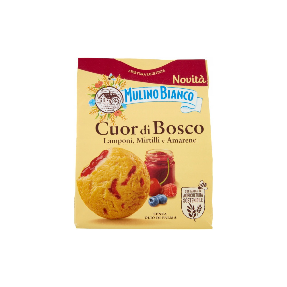 Ciastka Mulino Bianco Cuor di Bosco Malina