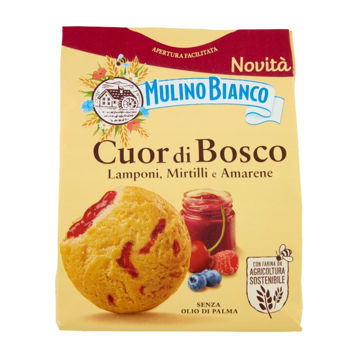 Ciastka Mulino Bianco Cuor di Bosco Malina