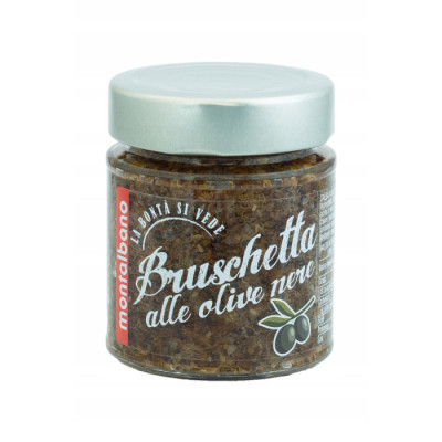 Pesto / Sos Montalbano Bruschetta alle Olive Nere 130g KETO!!!