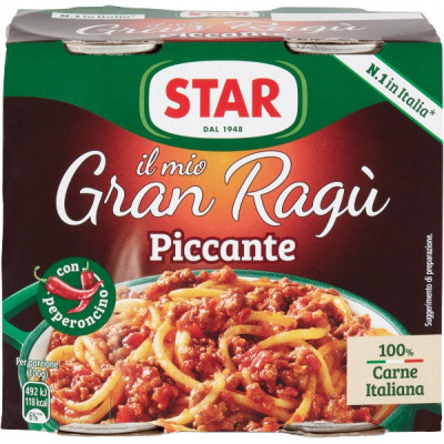 Sos Włoski do makaronu Star IL Mio Gran Ragu Piccante 2x180g Bezglutenowy