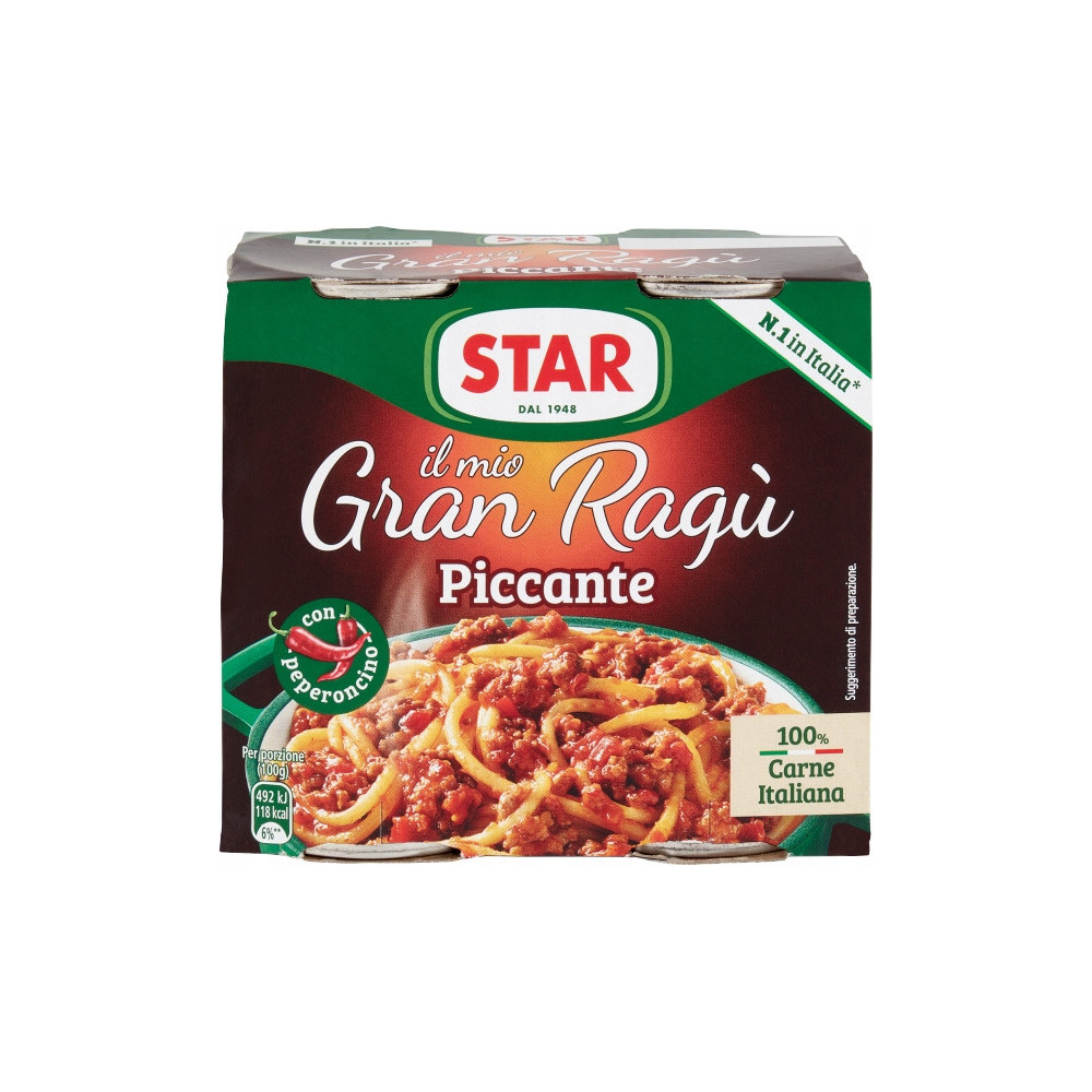 Sos Włoski do makaronu Star IL Mio Gran Ragu Piccante 2x180g Bezglutenowy