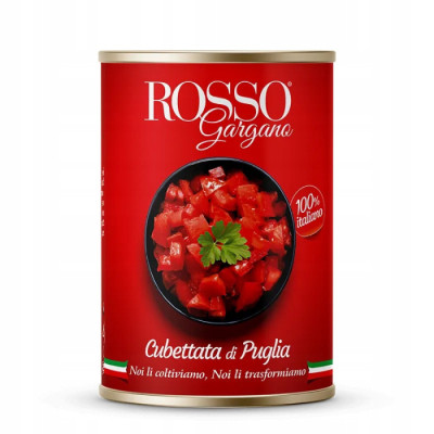 Pomidory Cubettata Włoskie Rosso Gargano di Puglia 400g