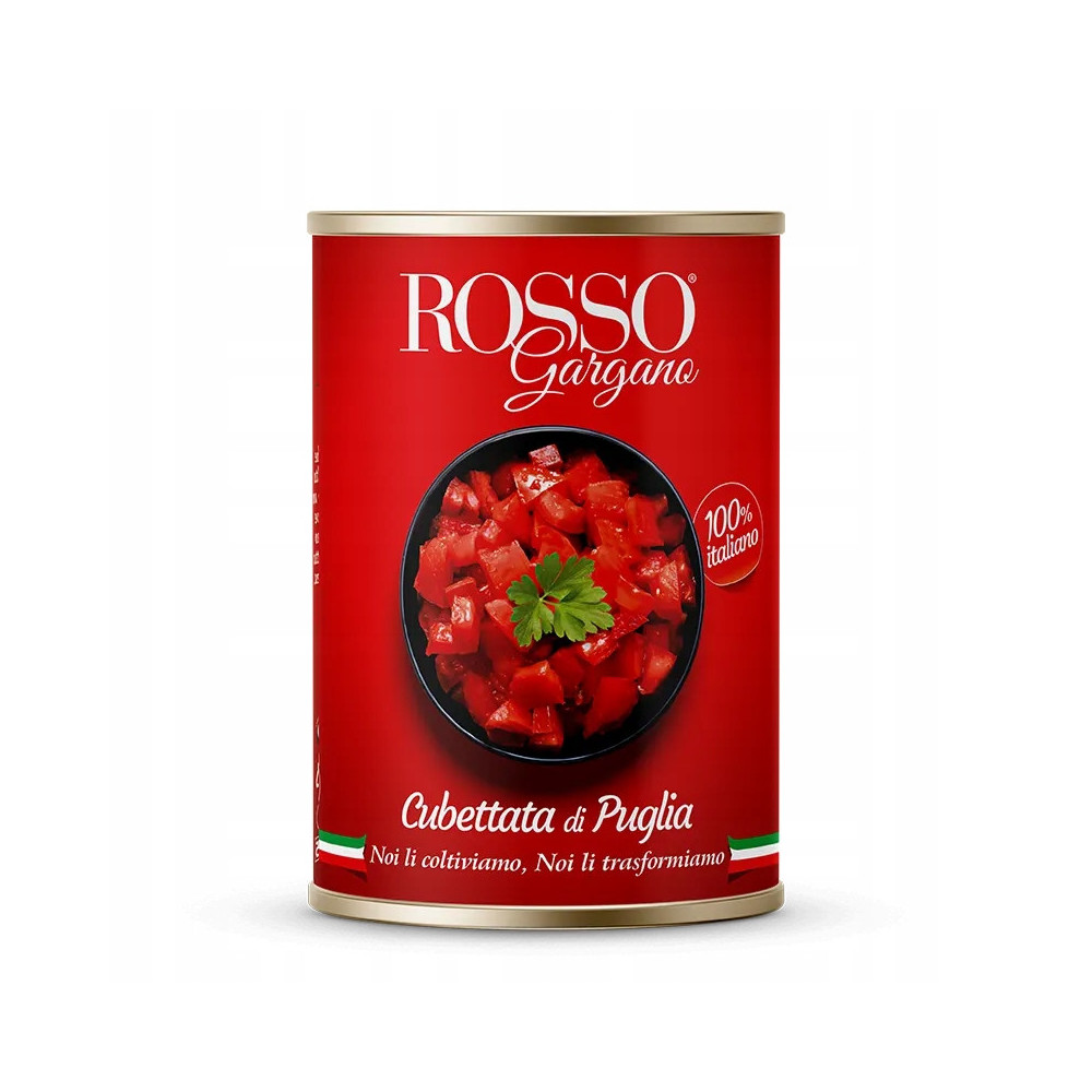 Pomidory Cubettata Włoskie Rosso Gargano di Puglia 400g
