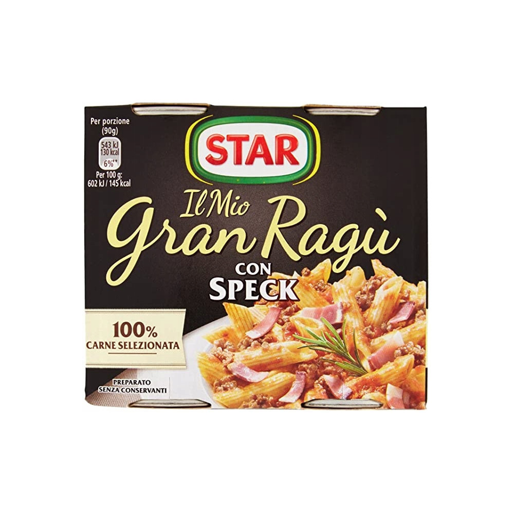 Sos Włoski do makaronu Star IL Mio Gran Ragu con Speck 2x180g Bezglutenowy