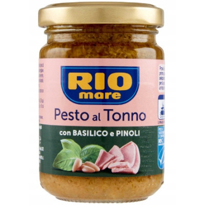 Pesto Rio Mare z tuńczykiem bazylią i orzeszkami pini 130g
