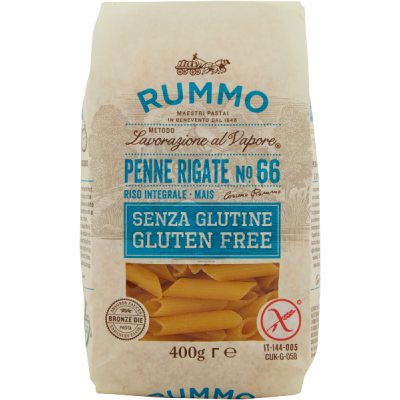 Rummo Penne Rigate n.66 gluténmentes olasz | Aqua e Sale