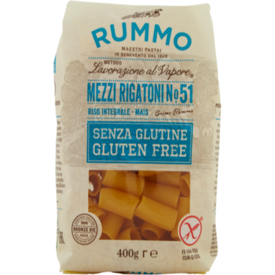 Rummo n.51 Mezzi Rigatoni Gluten-Free Italian | Aqua e Sale