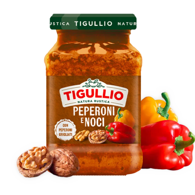 Tigullio paprika a vlašské ořechy Pesto 185 g | Aqua e Sale