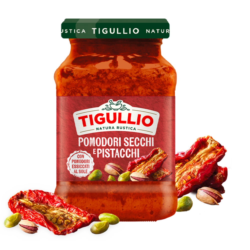 Tigullio Sun-Dried Tomato & Pistachio Pesto 185 | Aqua e Sale