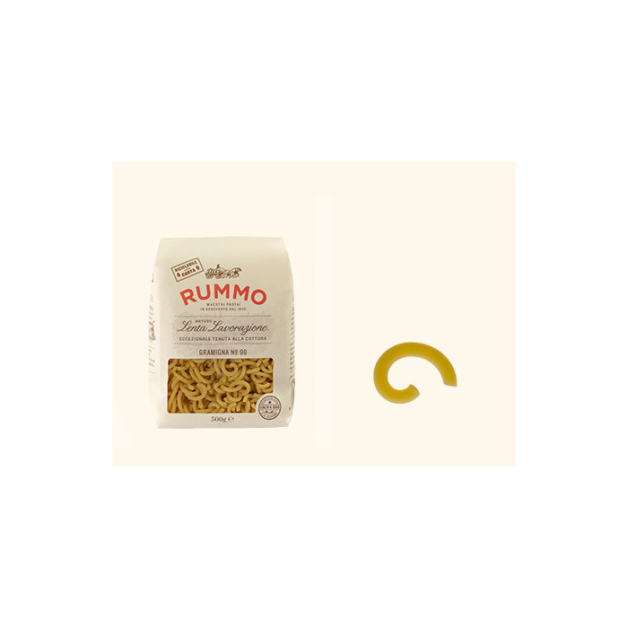 Rummo Gramigna n.98 Italian Pasta 500 g | Aqua e Sale