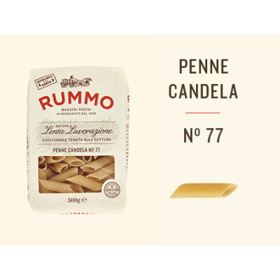 Rummo Penne Candela n.77 paste italiene 500 g | Aqua e Sale