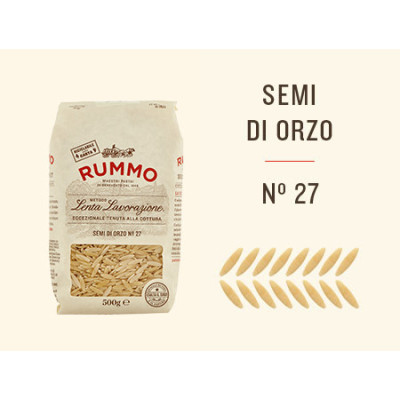 Rummo Semi di Orzo n.27 włoski makaron 500 g | Aqua e Sale