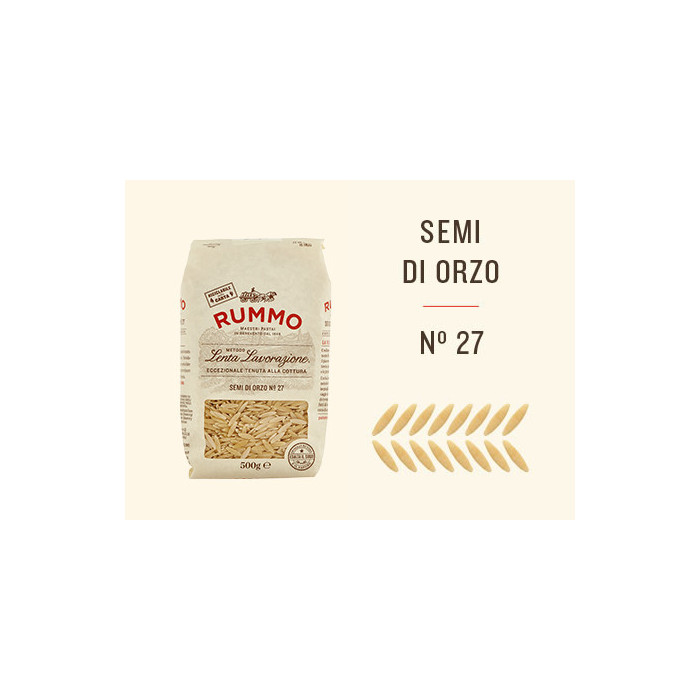 Rummo Semi di Orzo n.27 италианска паста 500 g | Aqua e Sale