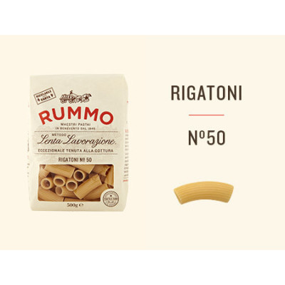 Rummo Rigatoni n.50 włoski makaron 500 g | Aqua e Sale