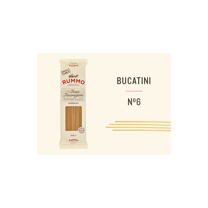 Rummo Bucatini n.6 paste italiene 500 g | Aqua e Sale