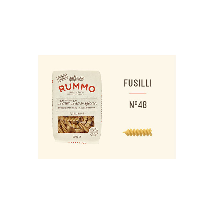 Rummo Fusilli n.48 италианска паста 500 g | Aqua e Sale