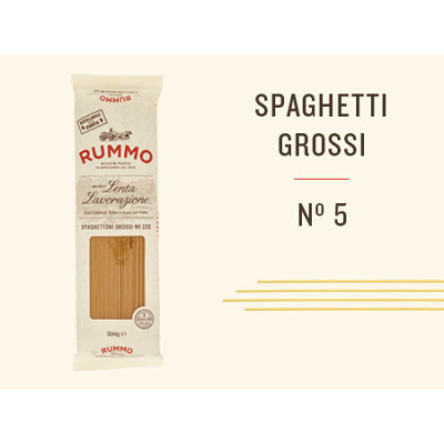 Rummo Spaghetti Grossi n.5 италианска паста 500 | Aqua e Sale