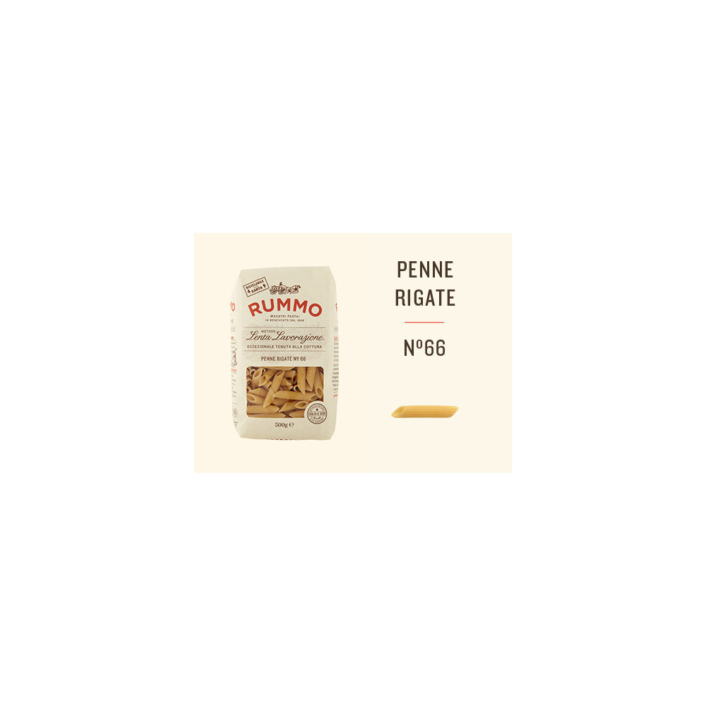 Rummo Penne Rigate n.66 Italian Pasta 500 g | Aqua e Sale