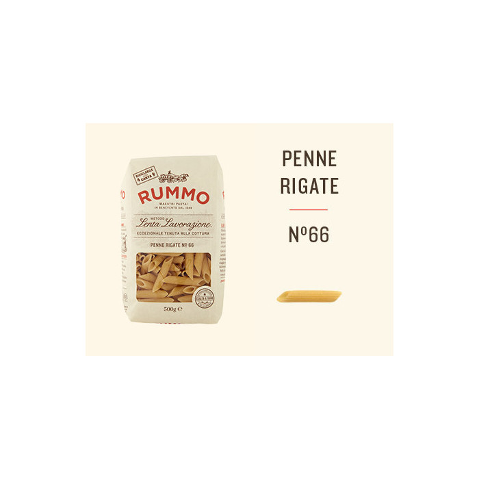Rummo Penne Rigate n.66 Italian Pasta 500 g | Aqua e Sale