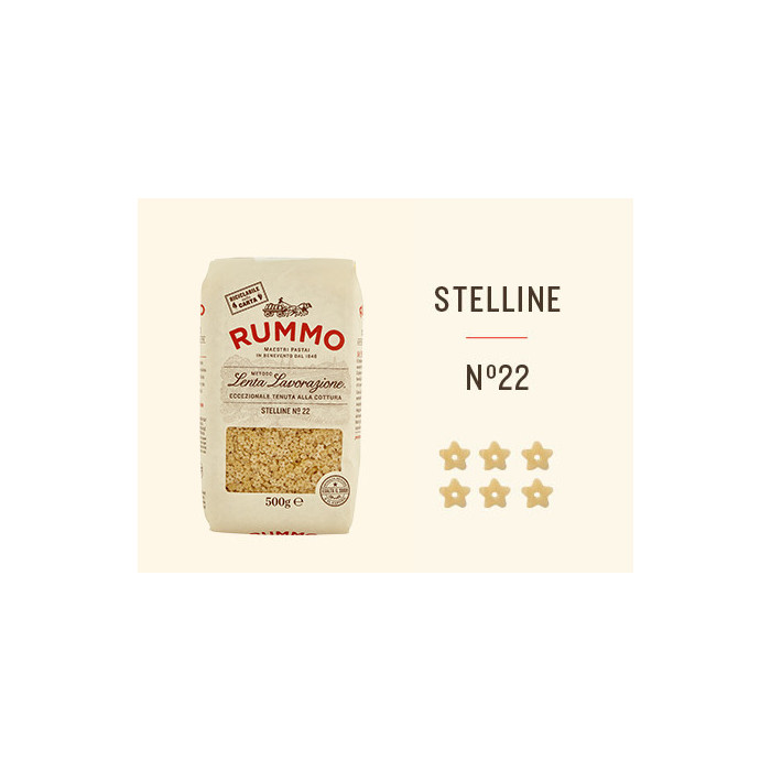 Rummo Stelline n.22 paste italiene 500 g | Aqua e Sale