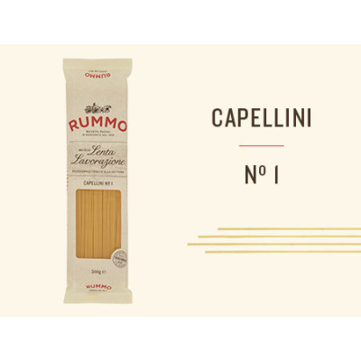 Rummo Spaghetti Capellini n.1 włoski makaron 500 | Aqua e Sale