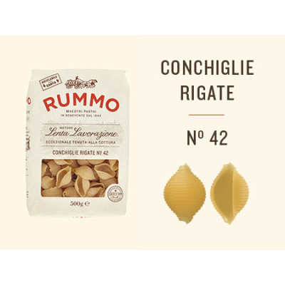 Rummo Conchiglie Rigate n.42 italské těstoviny | Aqua e Sale