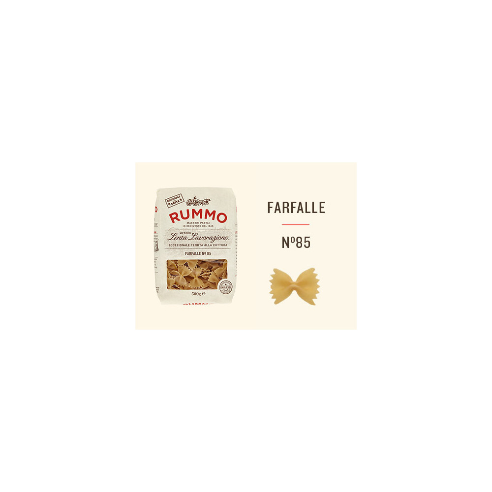 Rummo Farfalle n.85 paste italiene 500 g | Aqua e Sale