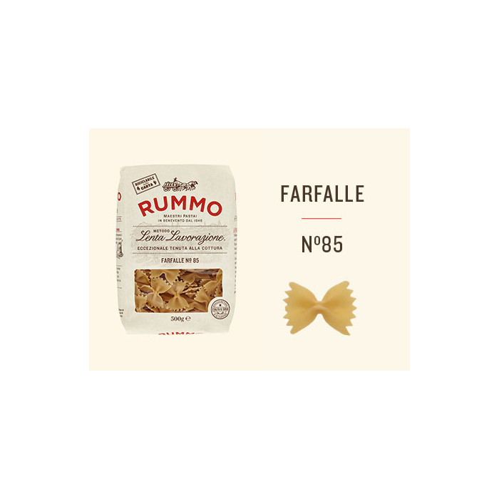 Rummo Farfalle n.85 paste italiene 500 g | Aqua e Sale