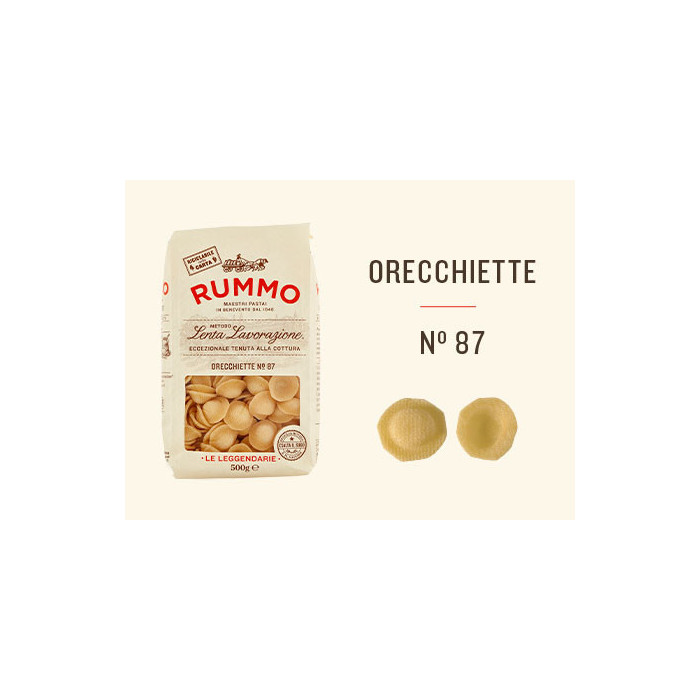 Rummo n.87 Orecchiette olasz tészta 500 g | Aqua e Sale
