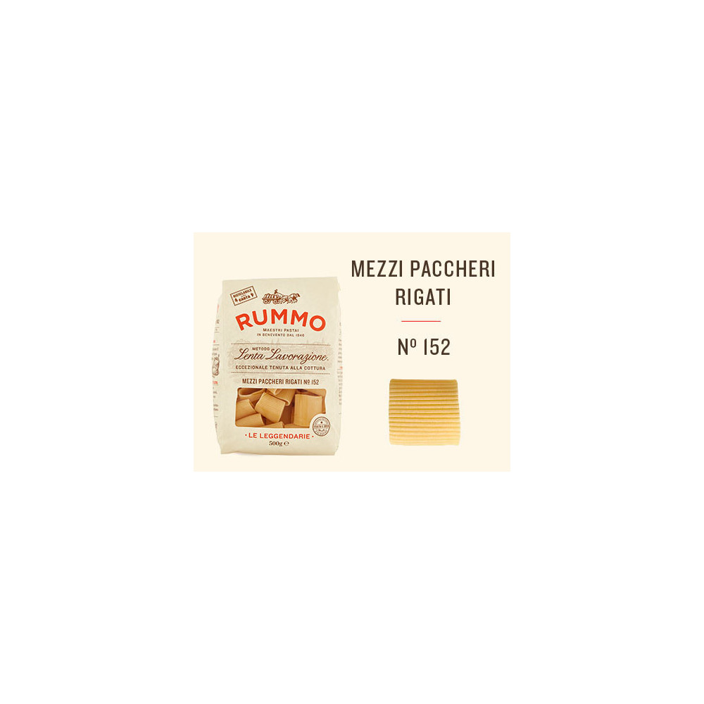 Rummo Mezzi Paccheri Rigati n.152 paste italiene | Aqua e Sale