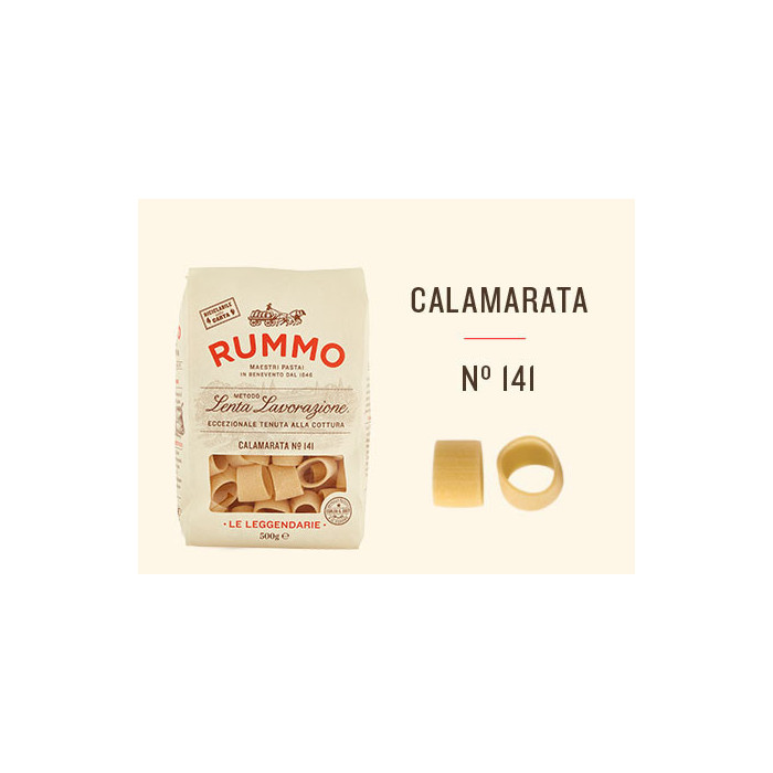 Rummo n.141 Calamarata paste italiene 500 g | Aqua e Sale