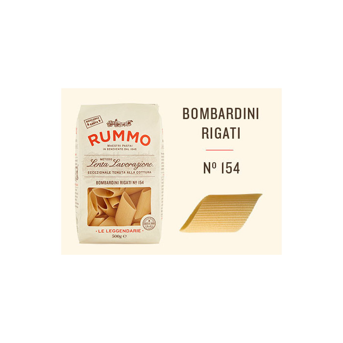 Rummo Bombardini Rigati n.154 paste italiene 500 | Aqua e Sale