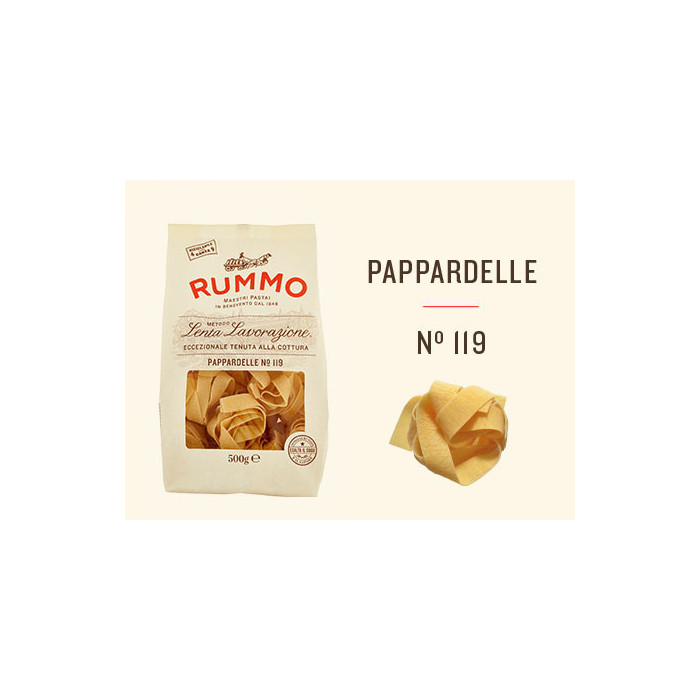 Rummo Pappardelle n.119 olasz tészta 500 g | Aqua e Sale