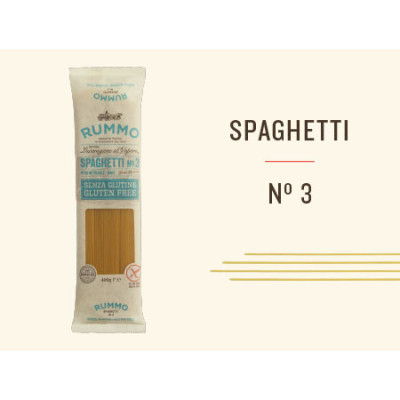 Rummo Spaghetti n.3 bezlepkové italské těstoviny | Aqua e Sale