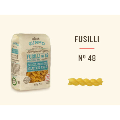 Rummo n.48 Fusilli gluténmentes olasz tészta 400 | Aqua e Sale