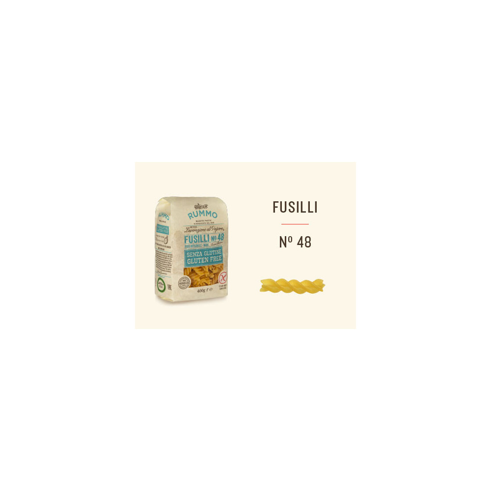 Rummo n.48 Fusilli paste italiene fără gluten | Aqua e Sale