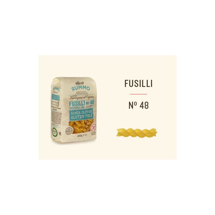 Rummo n.48 Fusilli paste italiene fără gluten | Aqua e Sale